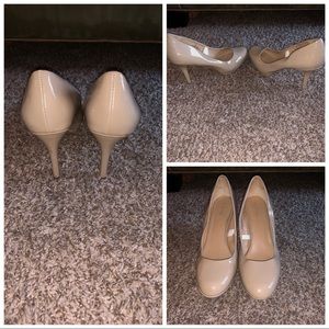 Patent leather nude heels